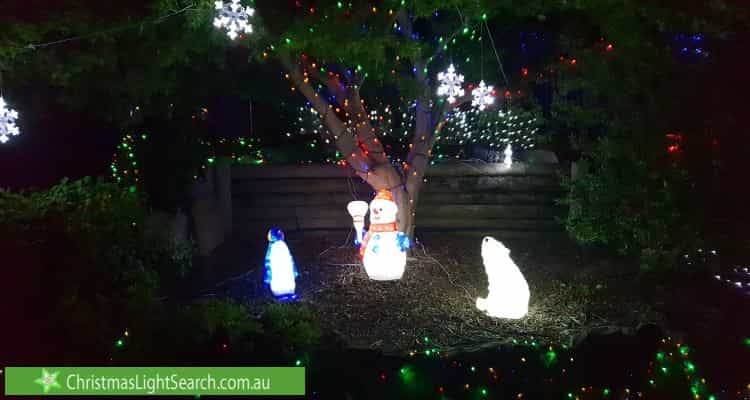 Christmas Light display at 28 Beacon Avenue, Glenhaven