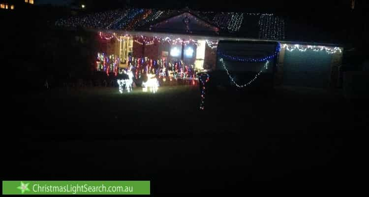 Christmas Light display at 3 Plymouth Place, Port Macquarie