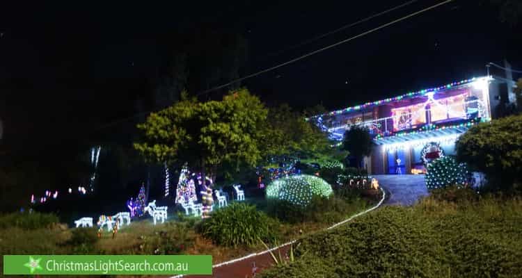 Christmas Light display at 9 Burston Road, Boronia