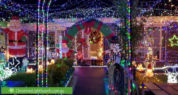 Christmas Light display at Knightsbridge Avenue, Altona Meadows