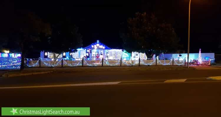 Christmas Light display at 77 Midway Road, Elizabeth East