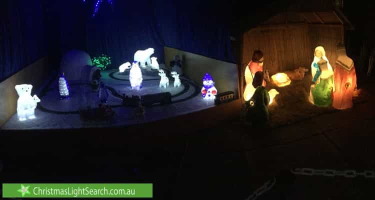 Christmas Light display at 24 River Drive, Avondale Heights