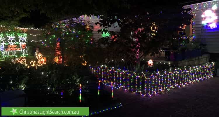 Christmas Light display at 71 Heywood Street, Ringwood