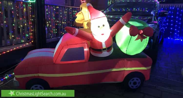 Christmas Light display at 29 Darvall Street, Donvale