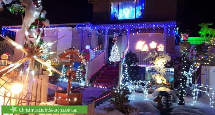 Christmas Light display at 32 Windella Crescent, Glen Waverley