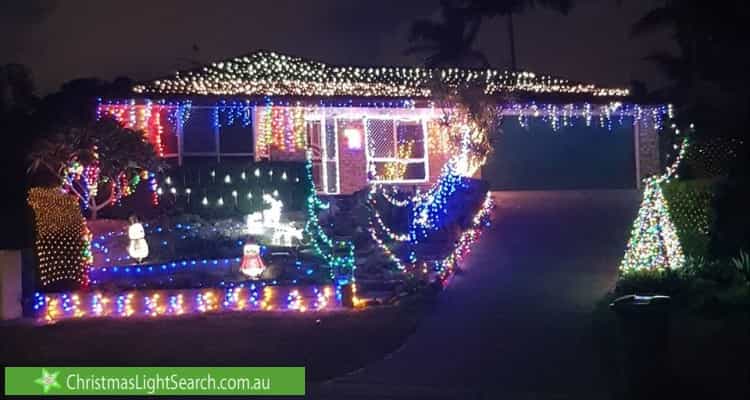 Christmas Light display at 26 Limosa Court, Mango Hill