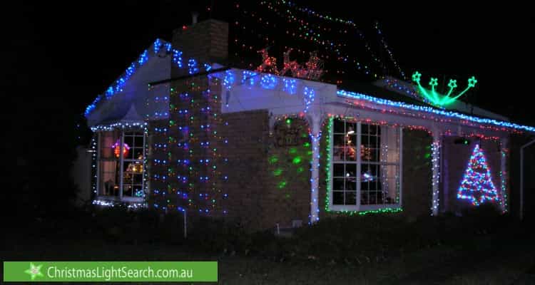 Christmas Light display at 31 Howard Road, Dingley Village