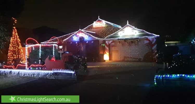 Christmas Light display at The Hermitage, Sunbury