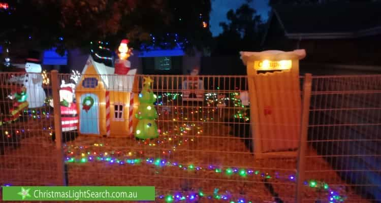 Christmas Light display at 158 Peachey Road, Davoren Park