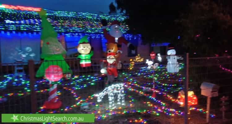 Christmas Light display at 158 Peachey Road, Davoren Park