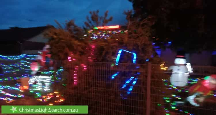 Christmas Light display at 158 Peachey Road, Davoren Park