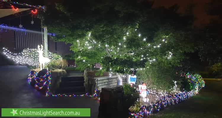 Christmas Light display at 28 Beacon Avenue, Glenhaven