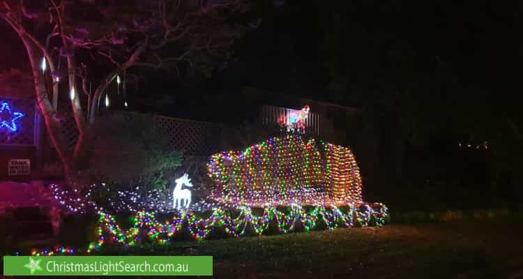 Christmas Light display at 28 Beacon Avenue, Glenhaven
