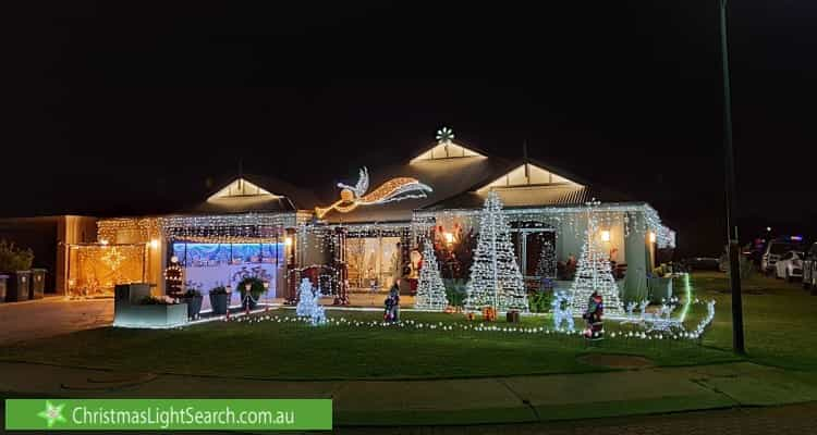 Christmas Light display at 8 Harmony Avenue, Atwell