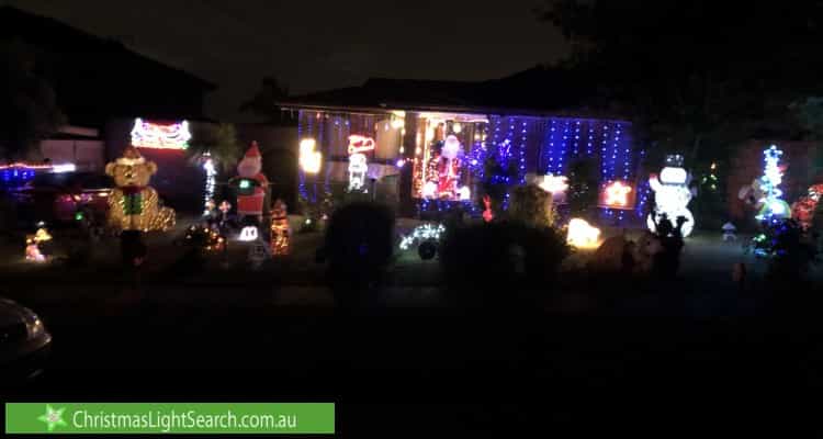 Christmas Light display at 1 Reynolds Avenue, Wheelers Hill