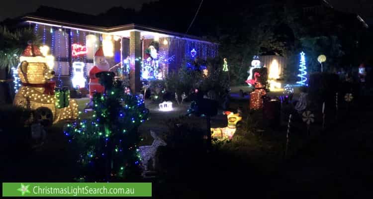 Christmas Light display at 1 Reynolds Avenue, Wheelers Hill