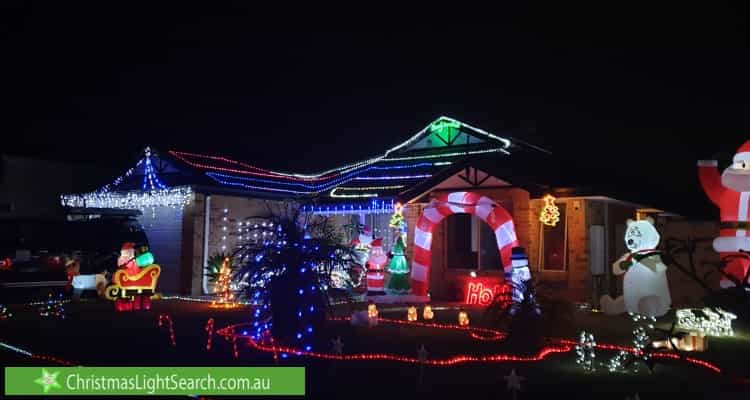 Christmas Light display at 27 Basico Avenue, Sinagra