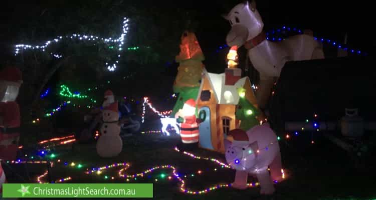 Christmas Light display at  Nevern Court, Diamond Creek