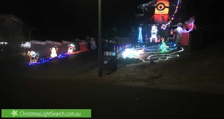 Christmas Light display at  Nevern Court, Diamond Creek