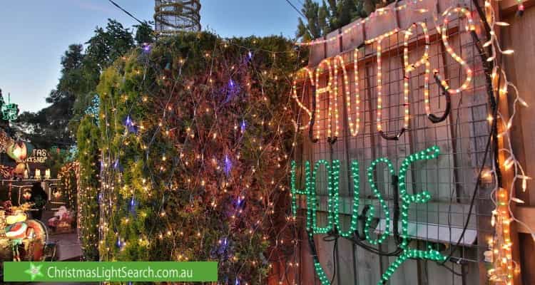 Christmas Light display at 11 Lebanon Crescent, Mulgrave