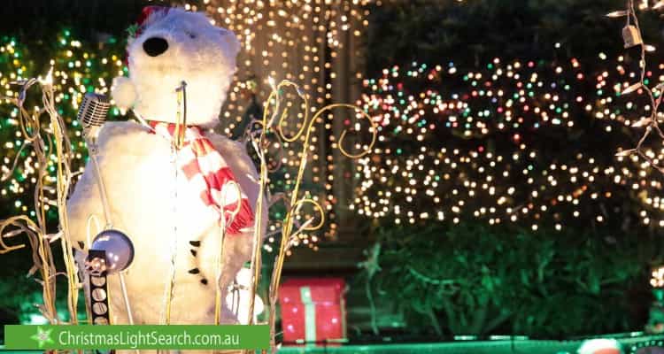 Christmas Light display at 11 Lebanon Crescent, Mulgrave