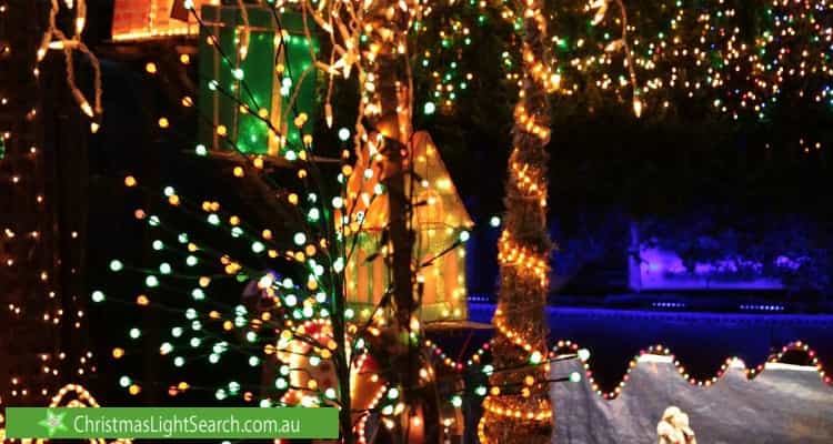 Christmas Light display at 11 Lebanon Crescent, Mulgrave