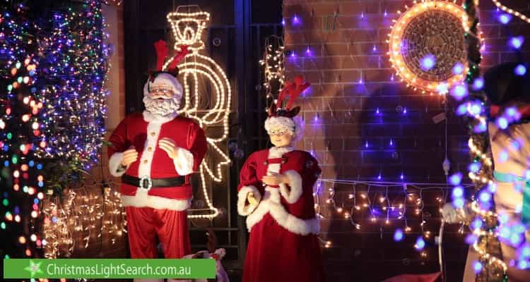 Christmas Light display at 11 Lebanon Crescent, Mulgrave