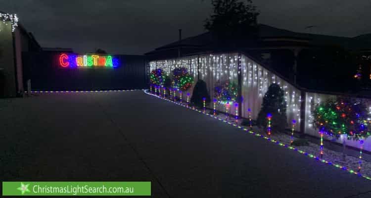Christmas Light display at 352 Coburns Road, Kurunjang