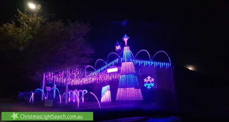 Christmas Light display at 10 Mcgrowdie Place, Gordon