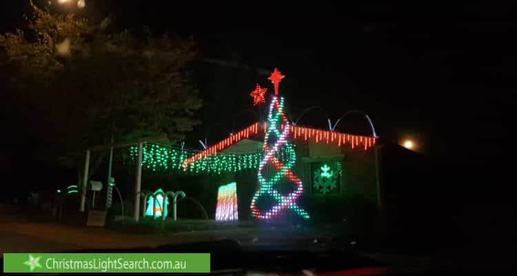 Christmas Light display at 10 Mcgrowdie Place, Gordon
