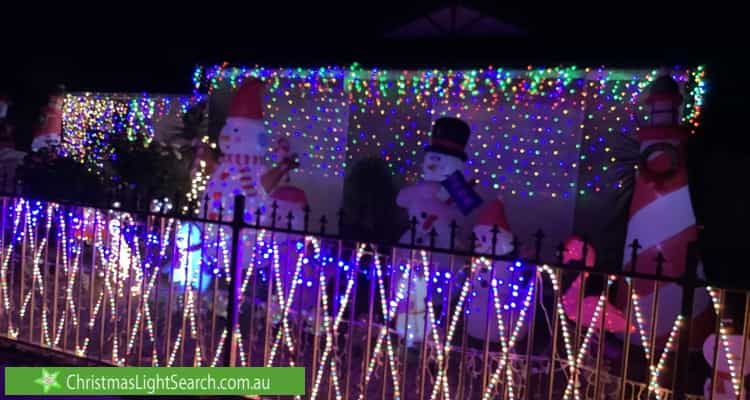 Christmas Light display at 13 Raleigh Drive, Narre Warren South