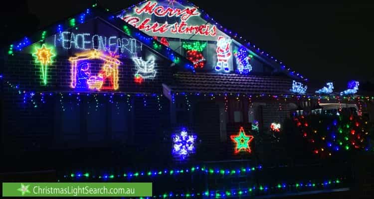 Christmas Light display at 1 Hay Street, Croydon Park