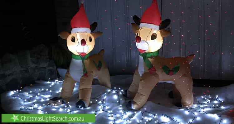 Christmas Light display at 48 Sunhill Road, Mount Waverley