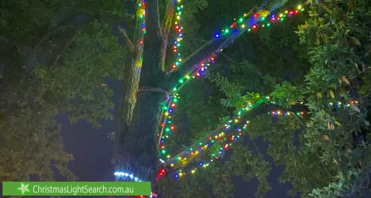 Christmas Light display at  Goodwin Street, Glen Iris