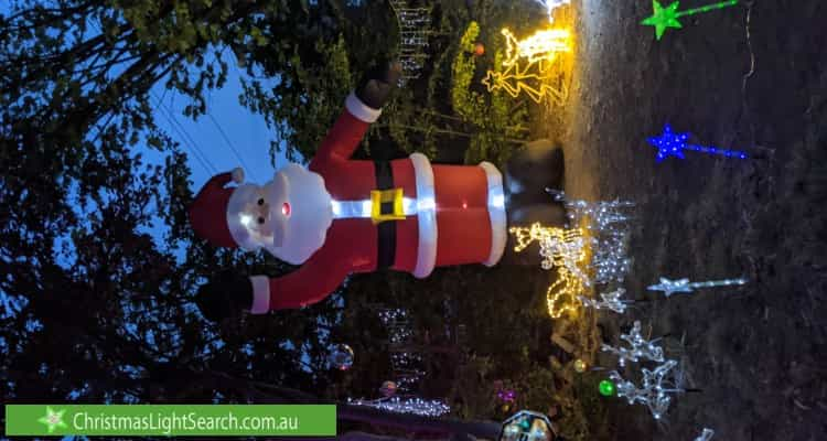 Christmas Light display at 26 Marlock Street, Rivett