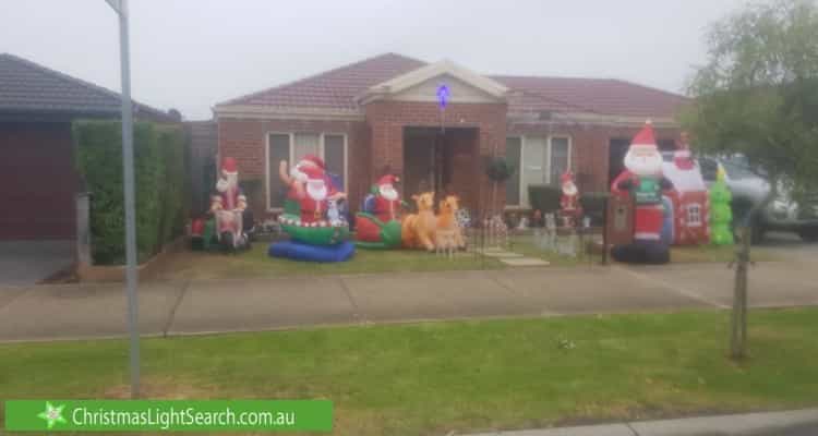 Christmas Light display at 61 Pepperbush Circuit, Cranbourne