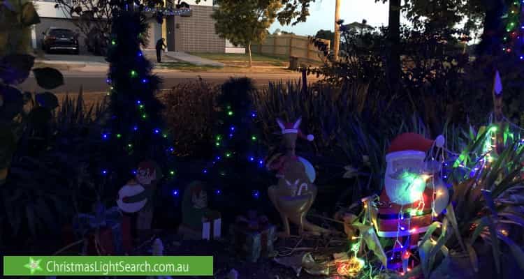 Christmas Light display at 52 Cappella Court, Glen Waverley
