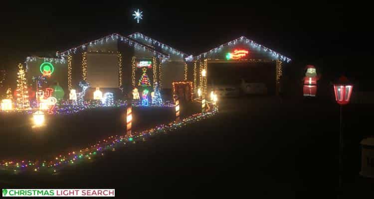 Christmas Light display at 10 Steele Court, Bacchus Marsh