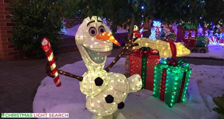 Christmas Light display at 15 Boronia Street, Bentleigh East
