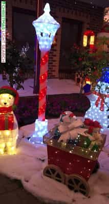 Christmas Light display at 15 Boronia Street, Bentleigh East
