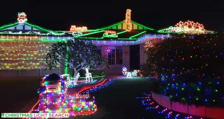 Christmas Light display at 21 Arbroath Circle, Kinross
