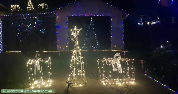 Christmas Light display at 1 Dumaurier Street, Chermside