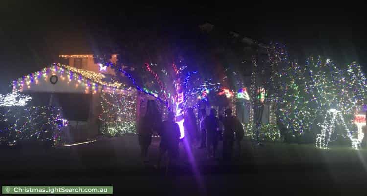 Christmas Light display at  Richards Close, Berowra