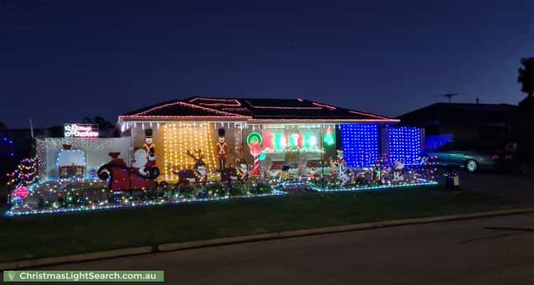 Christmas Light display at Anvil Court, Andrews Farm