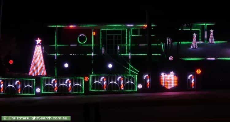 Christmas Light display at 18 Temira Crescent, Larrakeyah