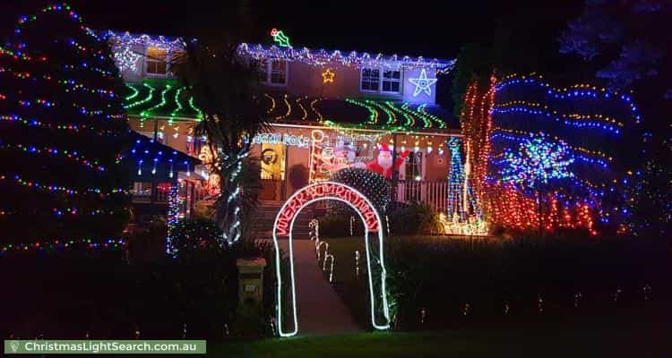 Christmas Light display at 43 Bimburra Avenue, Saint Ives
