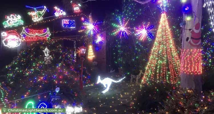 Christmas Light display at 9 Elura Court, Sheidow Park