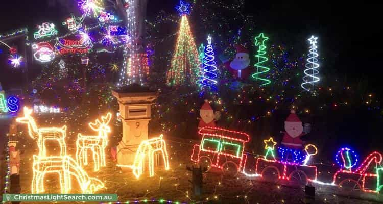 Christmas Light display at 9 Elura Court, Sheidow Park