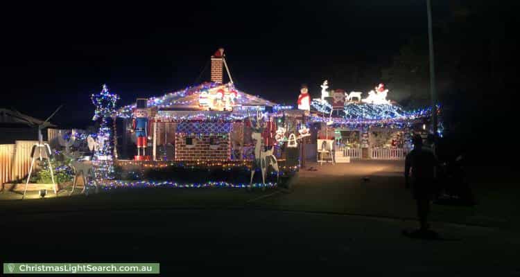Christmas Light display at 11 Olsen Court, Leeming