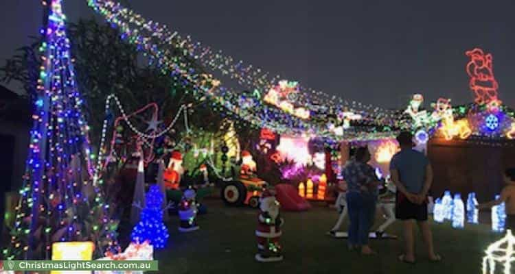 Christmas Light display at 73 Bulong Avenue, Ascot